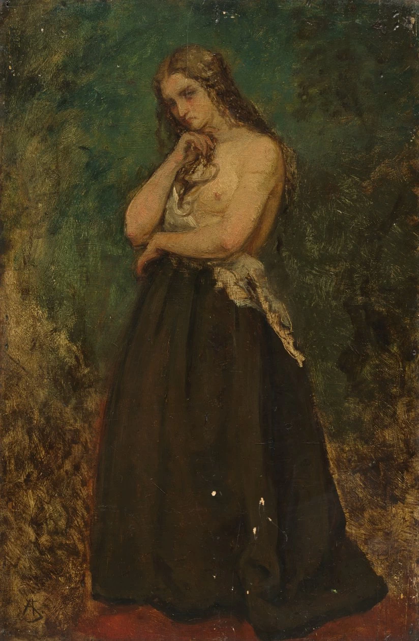 Alfred Émile Stevens - 175, Studio di un modella